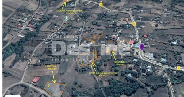 Domeniu complet: moara, casa batraneasca si terenuri in Man