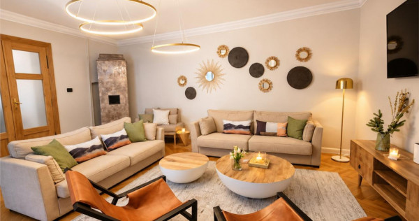 Refugiu urban lux, apartament spectaculos pe aleea pietonala