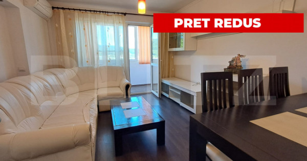 Apartament 3 camere, 55 mp, complet mobilat, la 3 km de Ceta