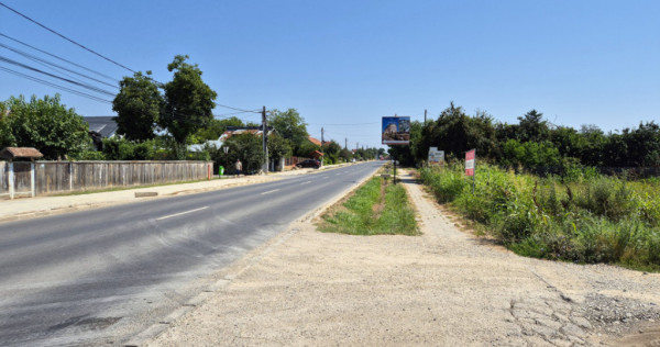 Teren 1.570mp la strada principală, dublă deschidere, Ciof