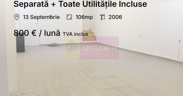 Spațiu Demisol 106 mp | Intrare Separată + Toate Utilit...