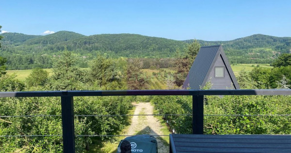 Cabane A frame + Teren 6000 mp | Proprietate deosebita, NOU