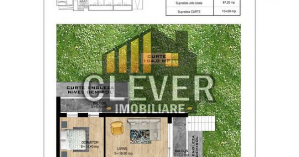 Apartament 2 camere cu Gradina 104mp zona Pallady, Ikea r...