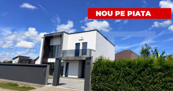 Casa noua de vanzare, finisata la cheie, teren 540 mp, 157