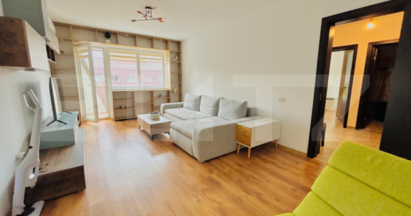 Apartament cu 2 camere, mobilat modern, cu terasă și parca