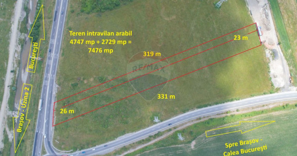 Teren intravilan, 4747 mp, Centura Braşov