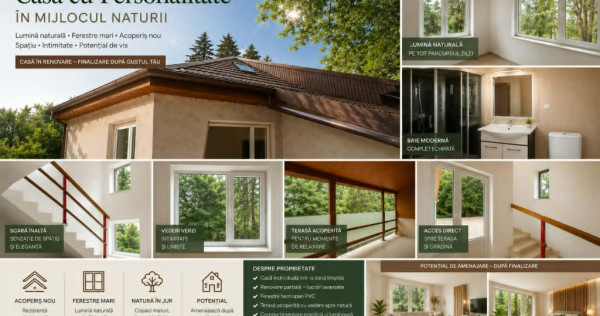 Vilă &icirc;ntr-o oază de natură din centrul Brașovului |180 mp |Teren 360mp