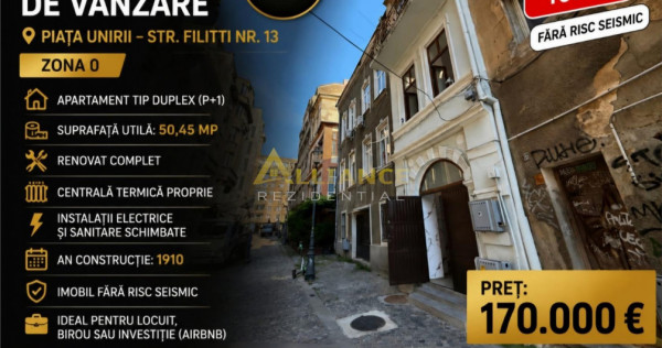 Piata Unirii Apartament tip duplex P 1 50 mp Centru Vechi Co