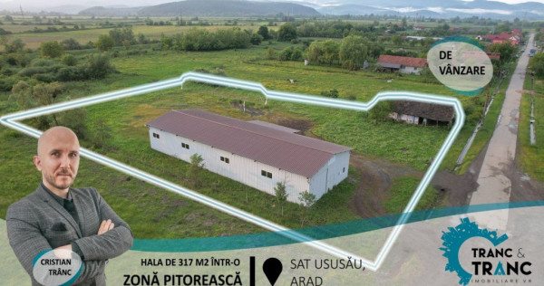 COMISION 0% Hala noua de 317 m2, intr-o zona feerica, in Usu