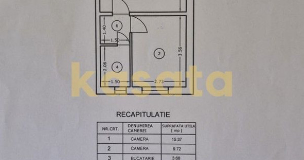 2 camere I Sos Salaj I 37 mp I centrala proprie