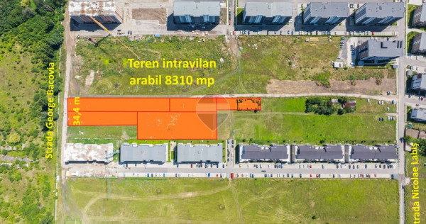 Teren intravilan de v&acirc;nzare &ndash; 8.310 mp &ndash; Zona Tracto...