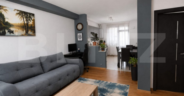 Apartament semidecomandat cu 2 camere, parcare inclusa, zona