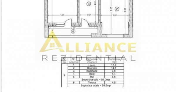 Apartament cu 2 camere decomandat I Parcare subterana