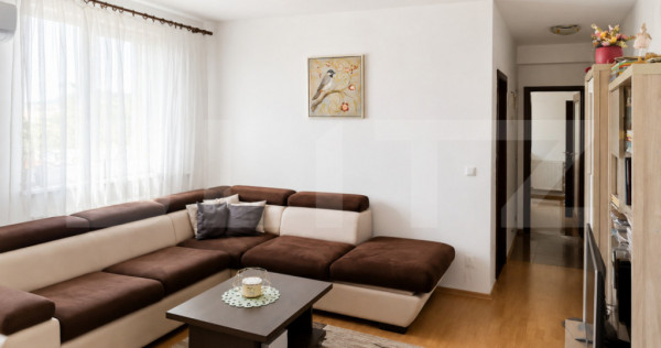 Apartament 3 camere, 75 mp, 2 balcoane