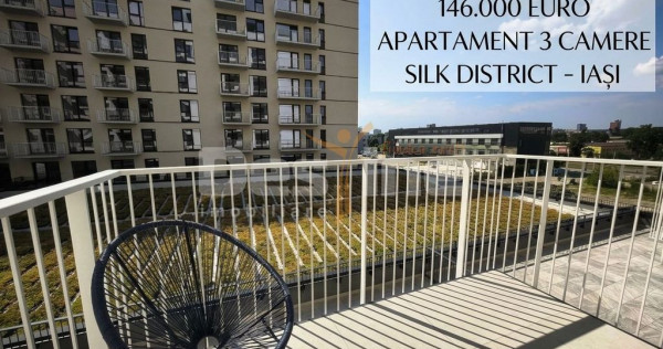 Apartament 3C 58 mp etaj intermediar + parcare Silk Distrikt