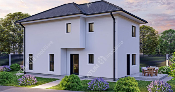 Casa individuala la cheie 4 camere decomandate si 340 mp ter