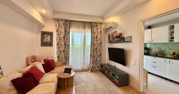 COSMOPOLIS - Apartament cu 2 camere, mobilat si utilat.