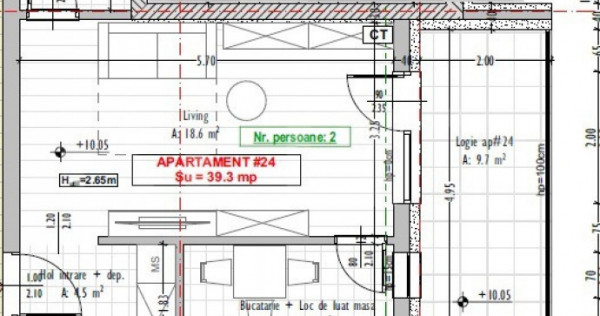 Apartament 1 camera, semifinisat, terasa, Stejarului, Flores