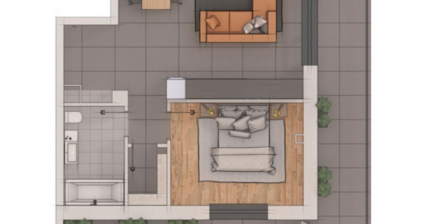 Apartament 2 camere, 54,01mp, 33mp terasa, ansamblu NZEB, zo