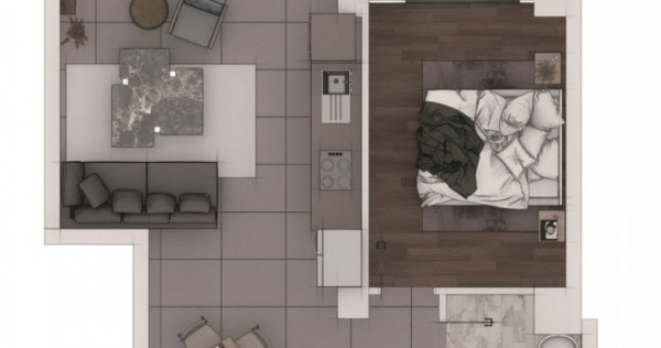 Apartament 2 camere, 55,81mp, ansamblu NZEB, zona Terra