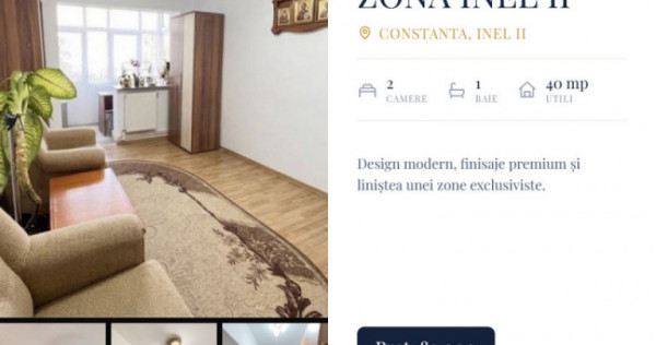 Apartament de 2 camere de vanzare in zona Inel II