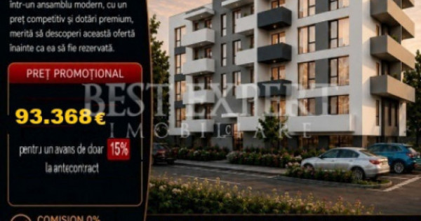 2 Camere | Avans 15% | Credit Ipotecar | Direct Dezvoltator