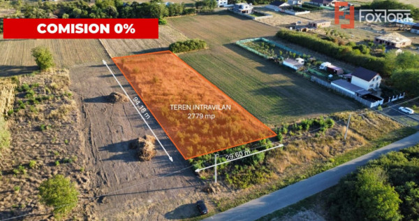 Teren intravilan cu suprafata de 2779 mp, in Parta