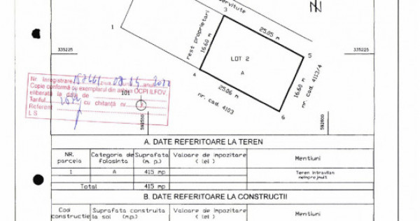 Teren constructii Voluntari in vecinatate A0