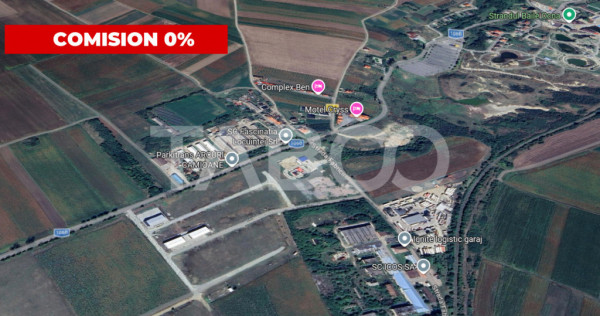 Teren industrial cu PUZ aprobat 1500 mp si front 42m Ocna Si