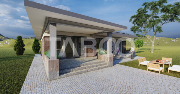 Casa de vanzare cu 3 camere 500mp teren Sura Mica Sibiu