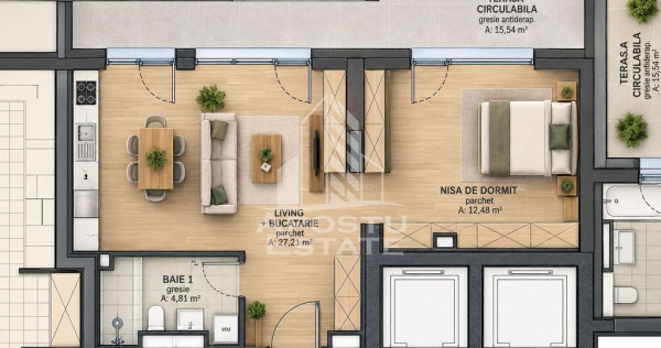 Apartament 2 camere bloc nou Zona Torontalului Timisoara