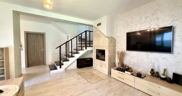 Duplex cu perete dublu, 108 mp utili, 303 mp teren - Dumbrav