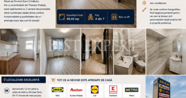 Apartament cu 2 Camere Decomandate| Centrală | Drm.Gura Cri
