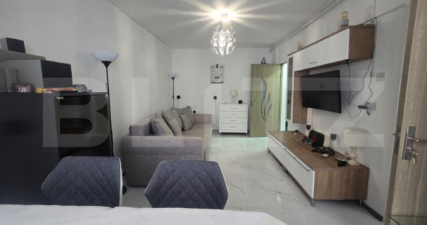 Garsoniera moderna 25 mp, renovata si mobilata complet, etaj