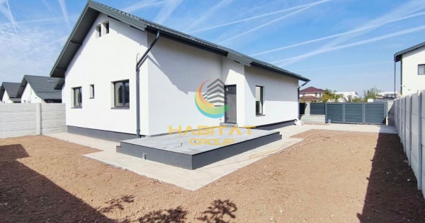 Casă modernă individuală pe Parter &ndash; 4 Camere, &Icirc;ncălzire &icirc;n Pardoseală, Clasa A