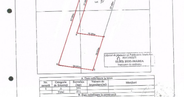 Teren Sisesti 571 mp cu PUD Aprobat