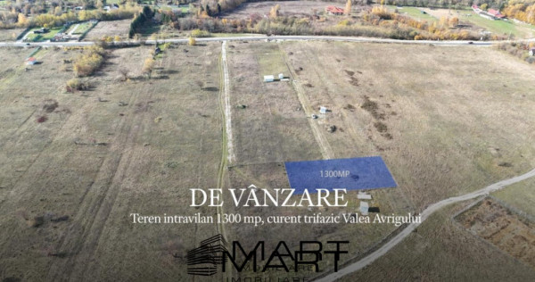 Teren 1300mp, curent trifazic Valea Avrigului