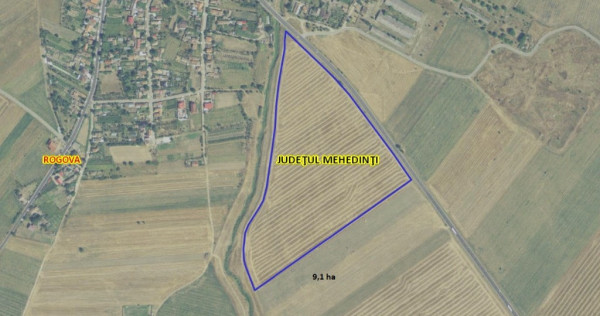 Doua terenuri agricole arabile, Rogova, Mehedinti.195400mp
