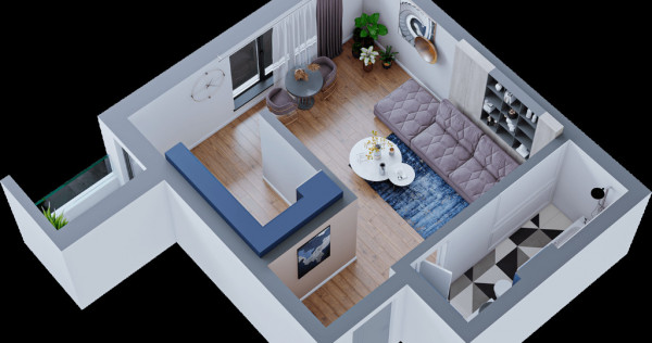 23.500! Garsoniera Renovata, etaj2