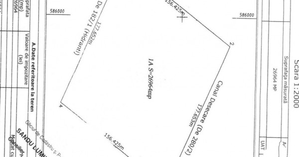 Teren intravilan Măgurele la 430m de sos Giurgiului