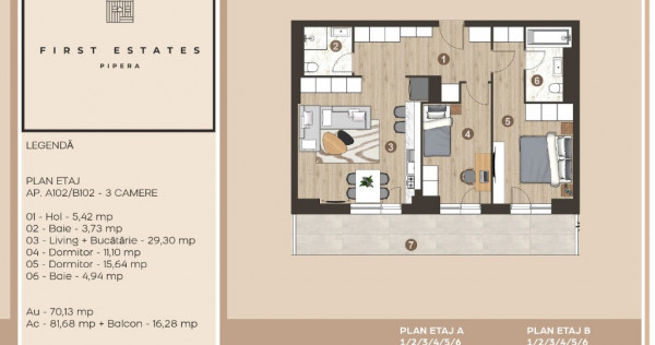 First Estates Pipera - Oferta apartament 3 camere