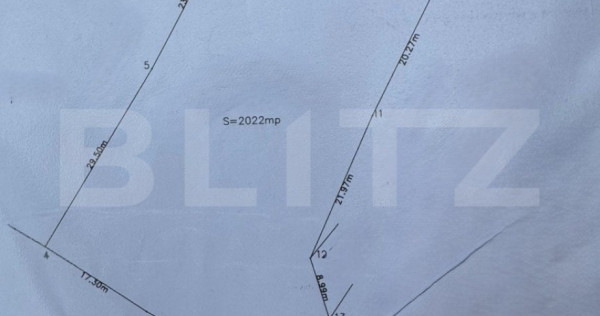 Teren intravilan 2022mp, zona Sard