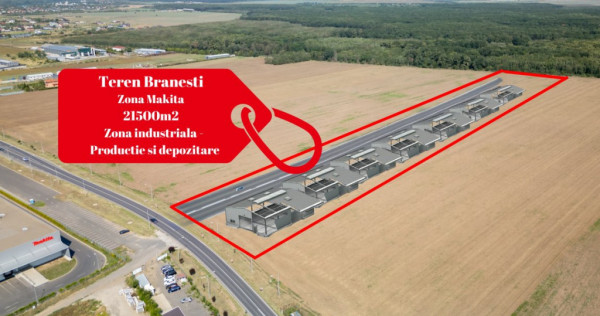 Teren Vanzare Intravilan Branesti investitie Zona Industrial