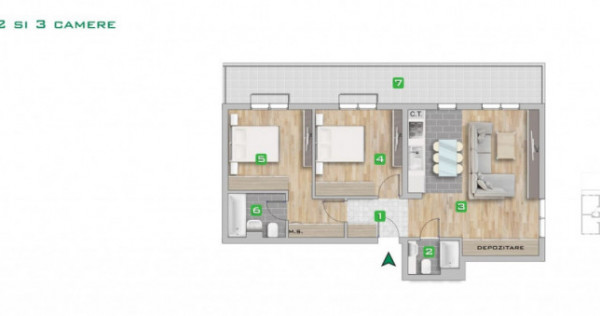 Apartament 3 cam complex rezidential premium Metrou Pacii