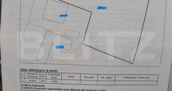 Oportunitate!Teren intravilan 1500 mp,Falticeni