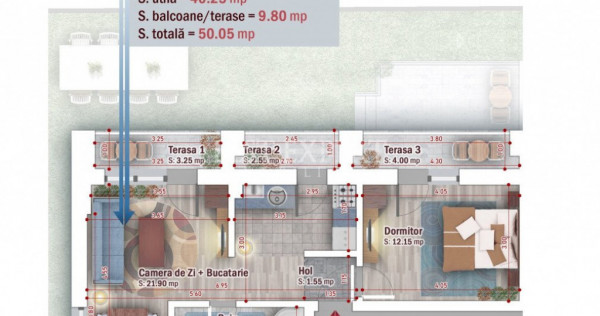 Apartament Ideal Investitie Zona Linistita -3 minute STB