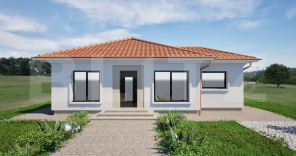 Casa individuala cu 4 camere in stil mediteranean,353 mp ter