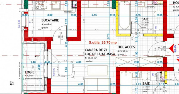 Apartament cu o camera finisat, 36 mp, parter inalt cu balco