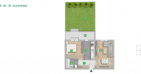 Apartament 2 cam complex rezidential boutique Metrou Pacii