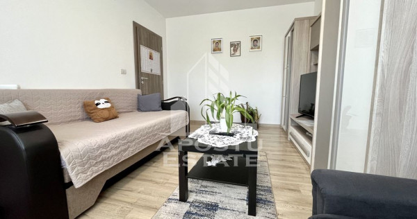 Apartament cu o camera, decomandat, mobilat si utilat, Giroc